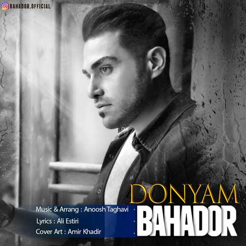 Bahador Donyam - دانلود آهنگ جدید بهادر به نام دنیام